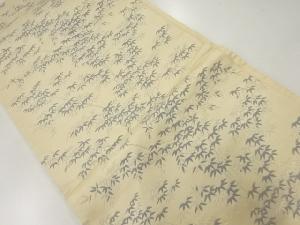 アンティーク　竹笹模様織出し袋帯（材料）